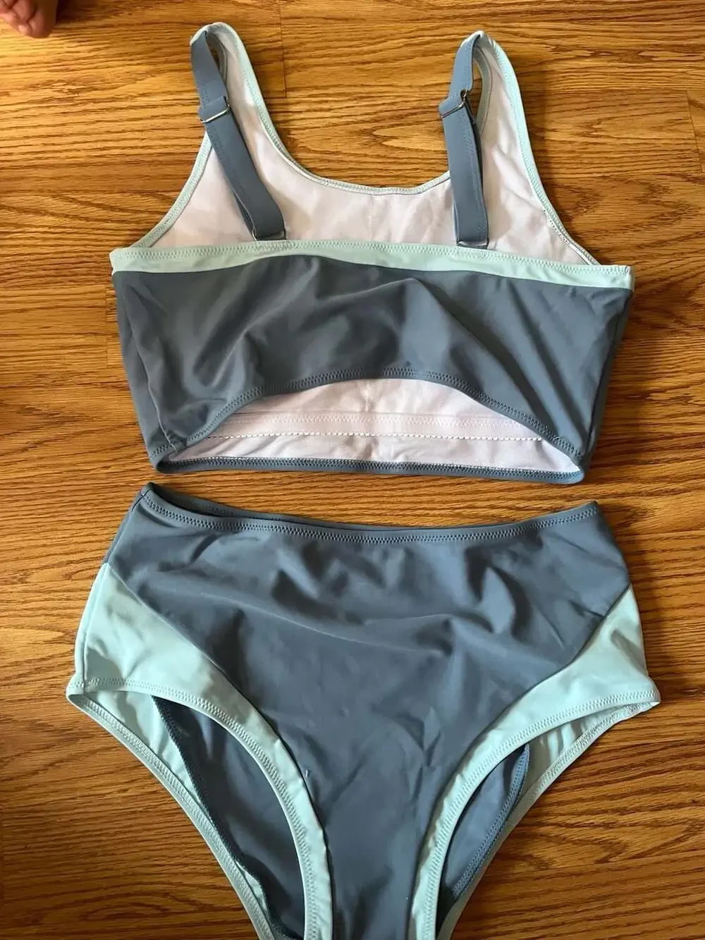 Kids4ever Colorblock High Waisted Two-Piece Bikini Set